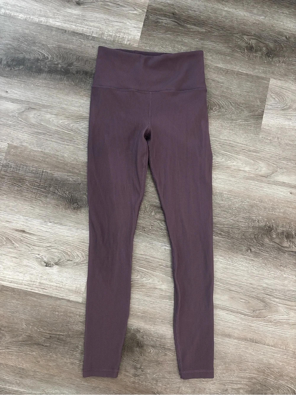 Athleta Elation Rib Tight High-Waist Leggings in purple - Picture 2 of 5